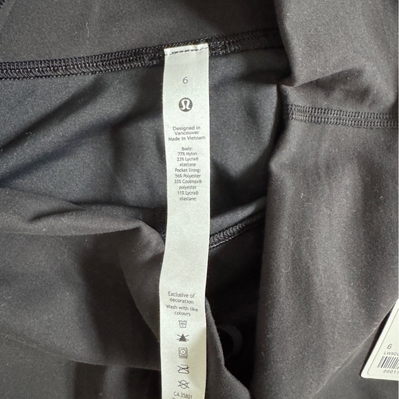 Lululemon Wunder Train High Rise Tight 25” Black Size 6 - Picture 6 of 6